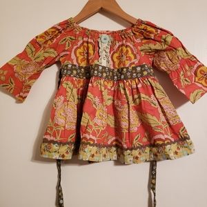 Matilda Jane tomato Peasant top